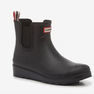 Hunter Tabitha Chelsea Short Rain Boots- Black